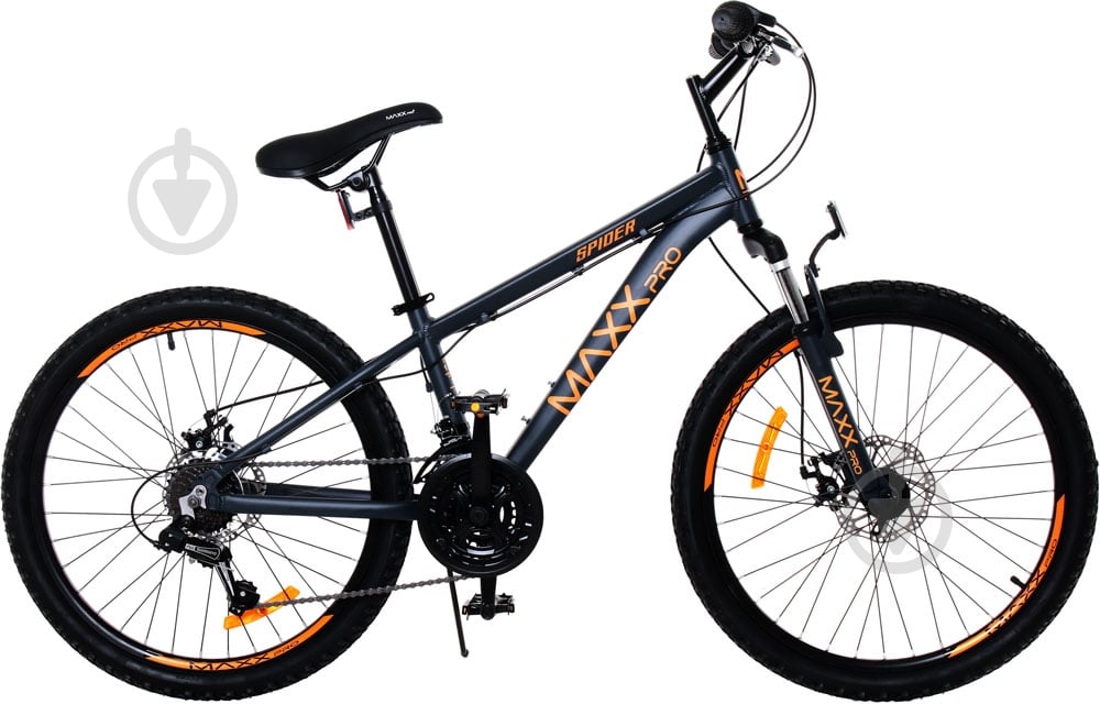 Велосипед MaxxPro 24" 12"(30 см) SPIDER SPIDER-21 черный - фото 1