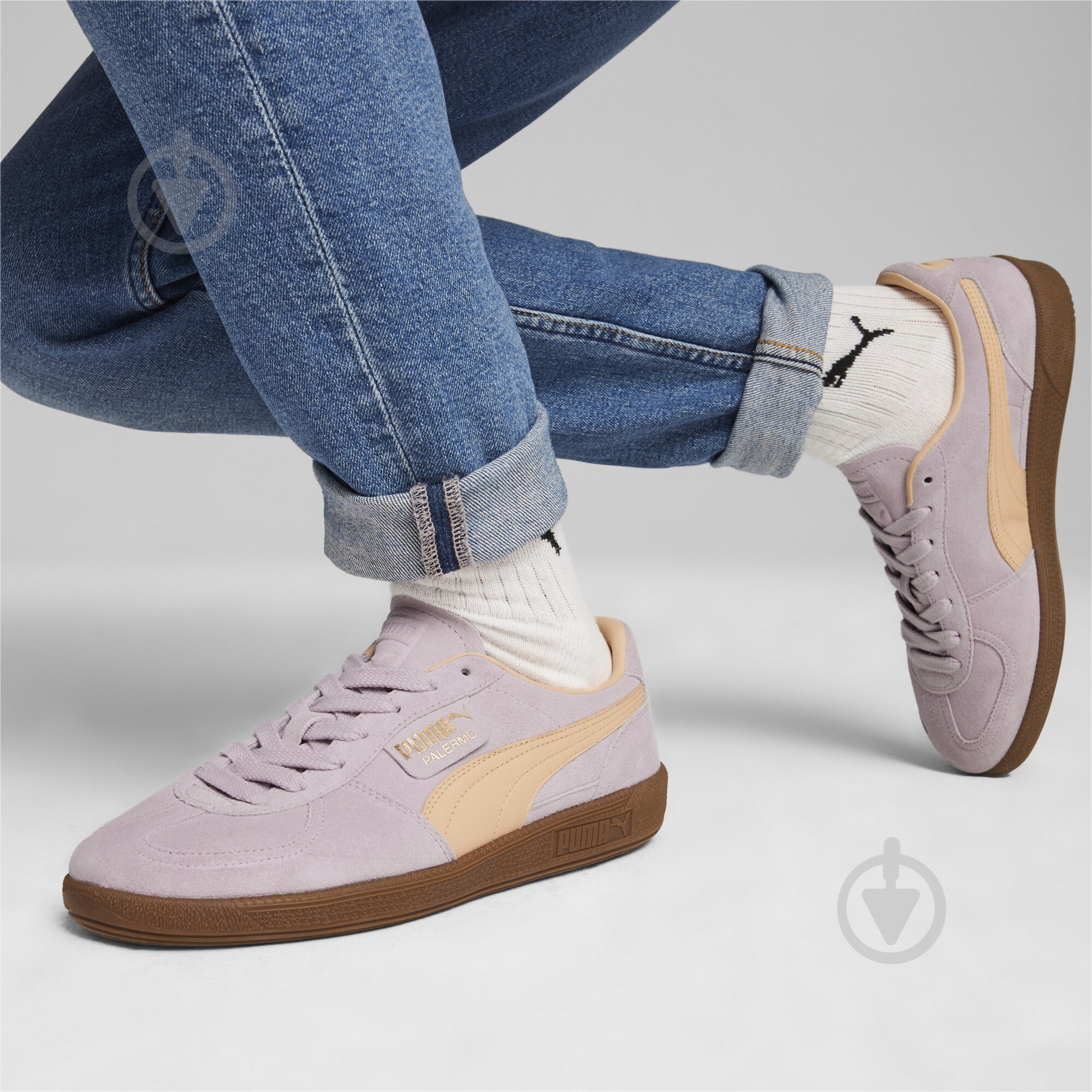 Кеды Puma PALERMO 39646306 р.44 бледно-розовый - фото 7