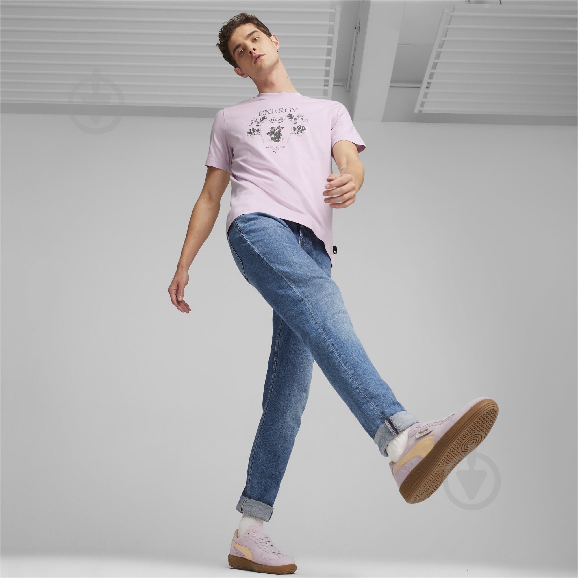 Кеды Puma PALERMO 39646306 р.44 бледно-розовый - фото 8