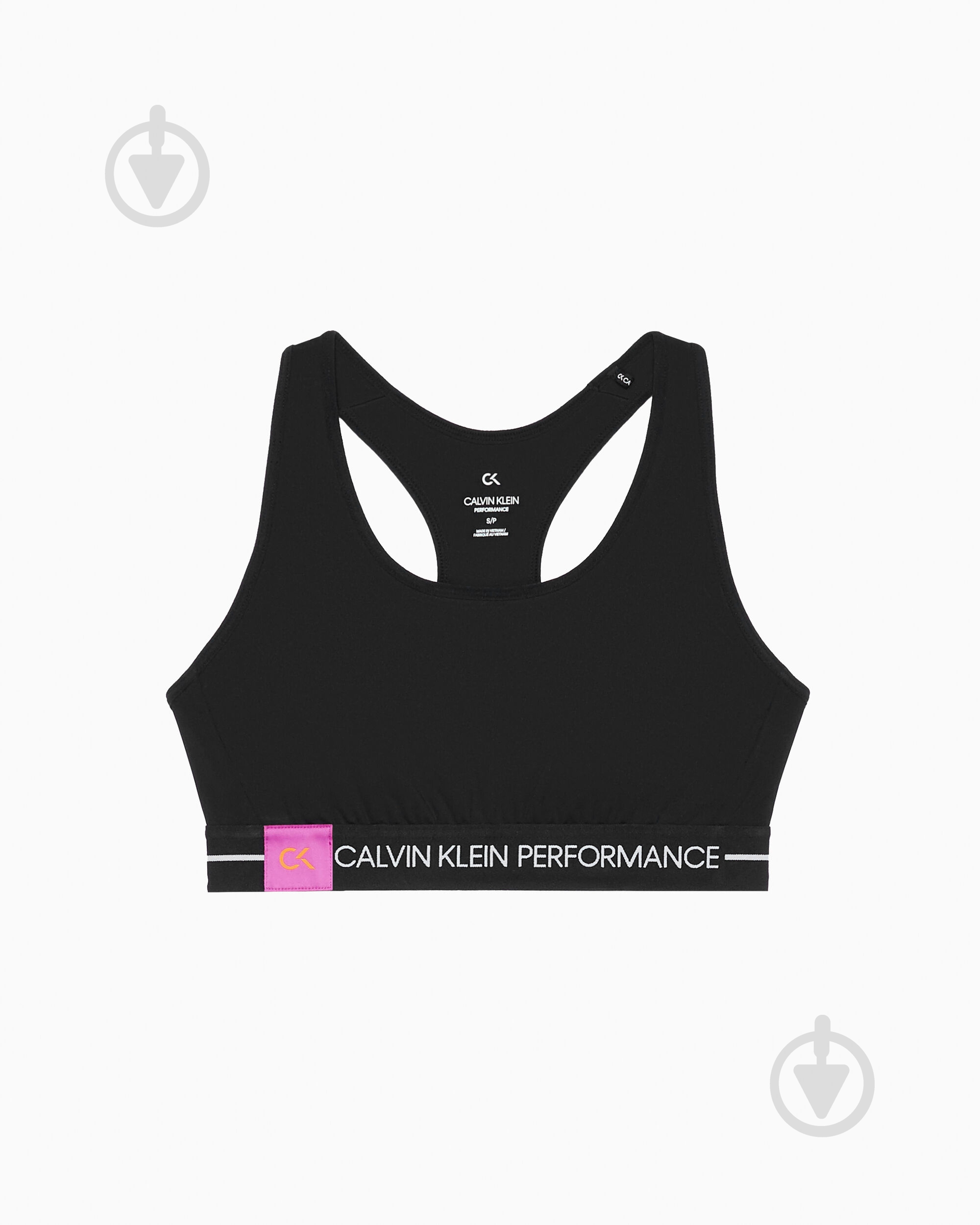 Бра Calvin Klein Performance 00GWF9K183-007 р.L черный - фото 1