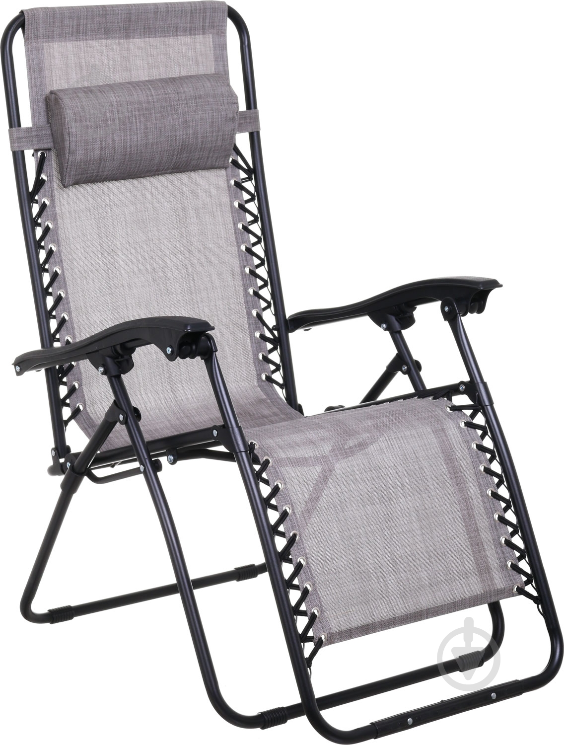 Шезлонг UP! (Underprice) розкладний HYC-201 сірий 64x177 см - фото 1 Шезлонг UP! (Underprice) розкладний HYC-201 сірий 64x177 см - фото 1