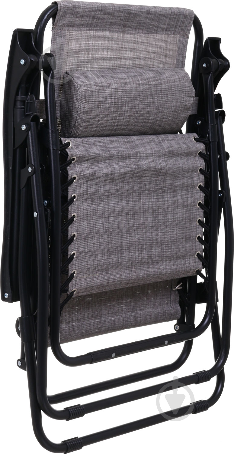 Шезлонг UP! (Underprice) розкладний HYC-201 сірий 64x177 см - фото 4 Шезлонг UP! (Underprice) розкладний HYC-201 сірий 64x177 см - фото 4
