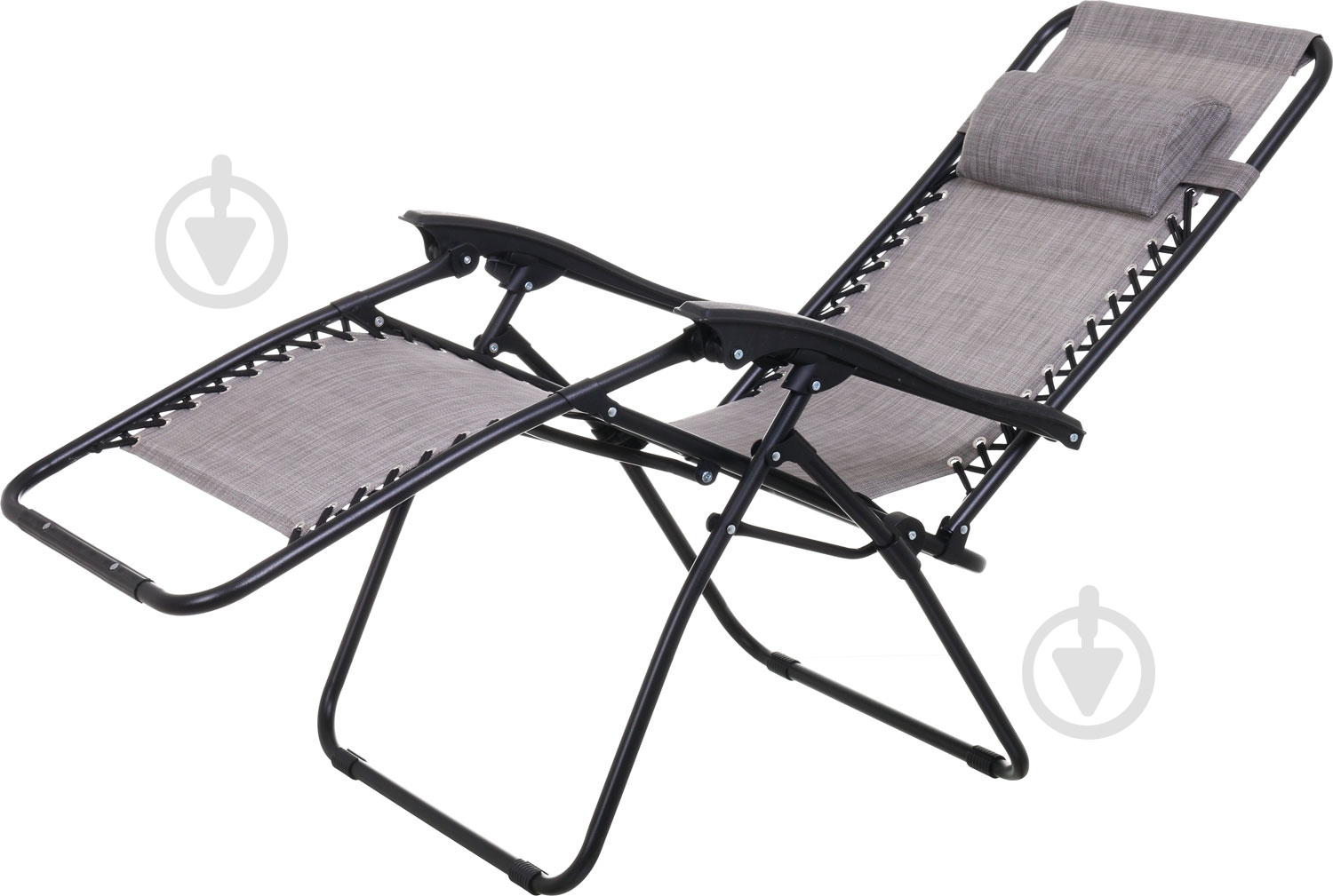 Шезлонг UP! (Underprice) розкладний HYC-201 сірий 64x177 см - фото 5 Шезлонг UP! (Underprice) розкладний HYC-201 сірий 64x177 см - фото 5