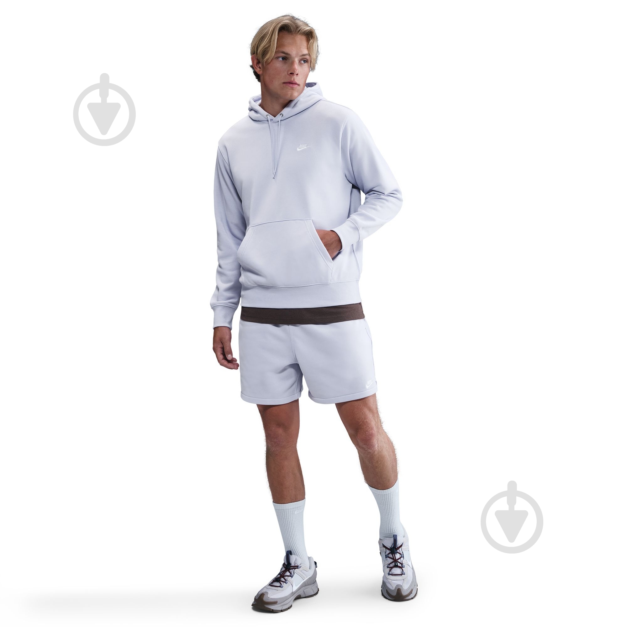 Шорти Nike M NK CLUB FLOW FT SHORT FN3520-057 р. M сірий - фото 2 Шорти Nike M NK CLUB FLOW FT SHORT FN3520-057 р. M сірий - фото 2