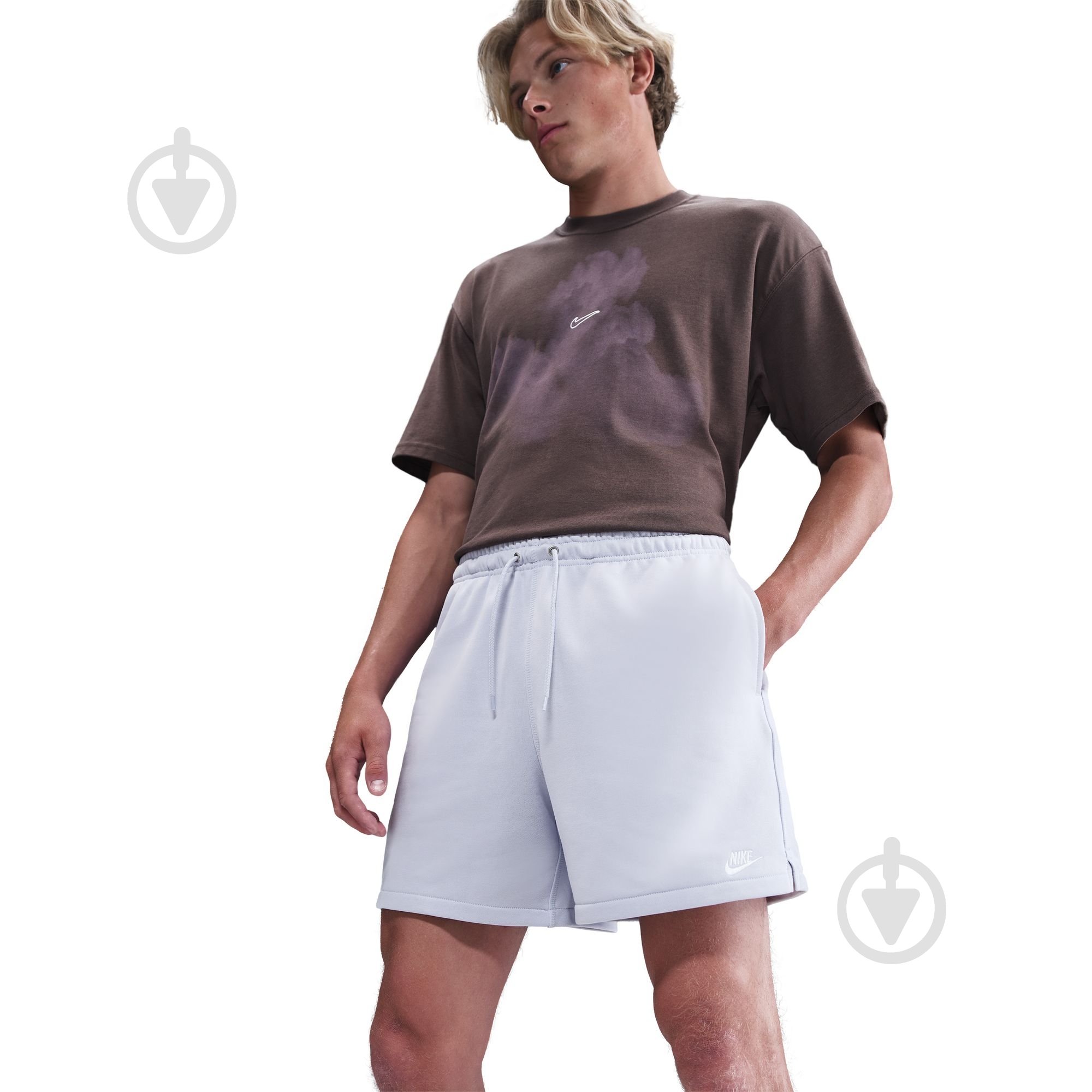 Шорти Nike M NK CLUB FLOW FT SHORT FN3520-057 р. M сірий - фото 4 Шорти Nike M NK CLUB FLOW FT SHORT FN3520-057 р. M сірий - фото 4