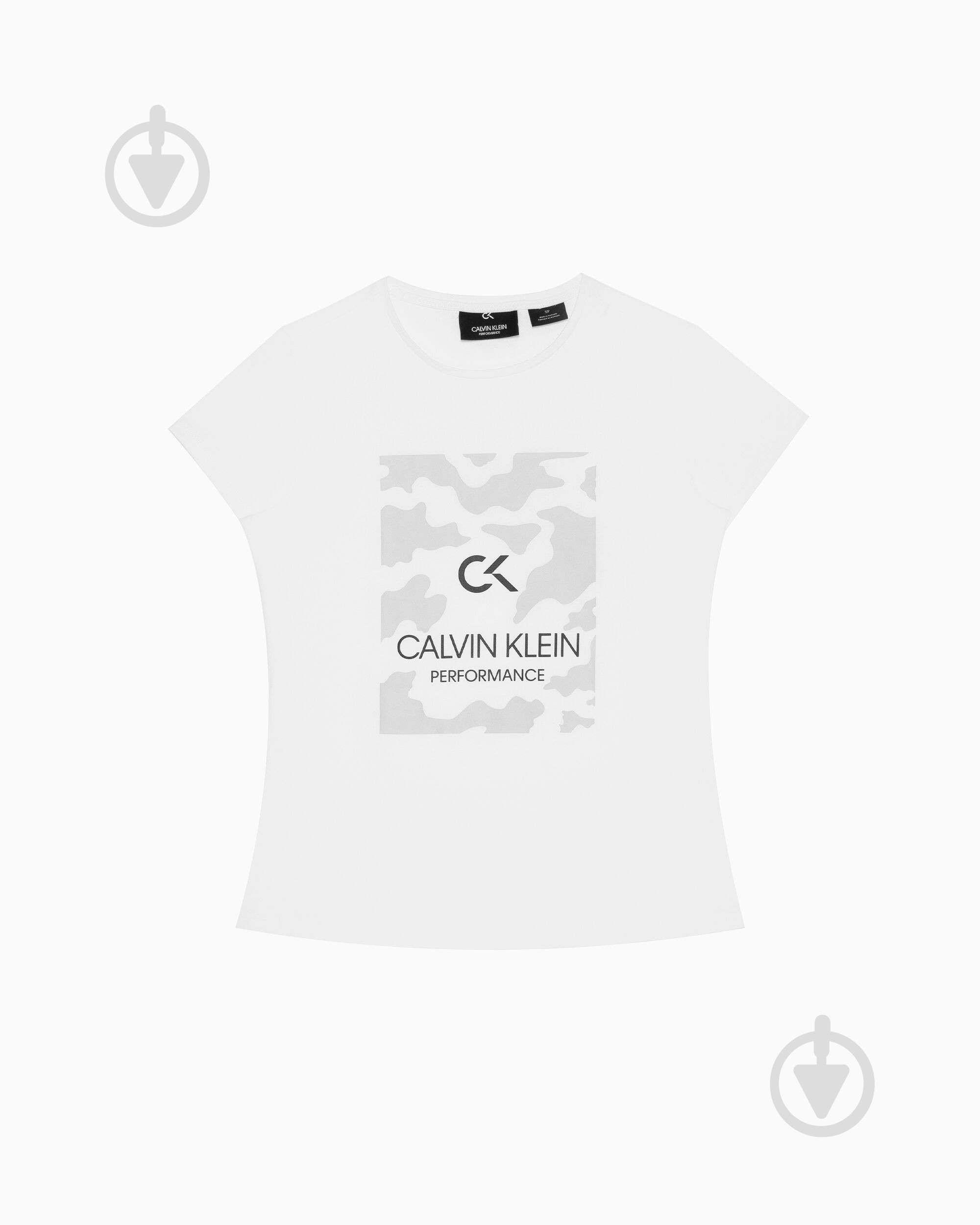 Футболка Calvin Klein Performance BILLBOARD SHORT SLEEVE TEE 00GWF9K200-211 р.L белый - фото 1