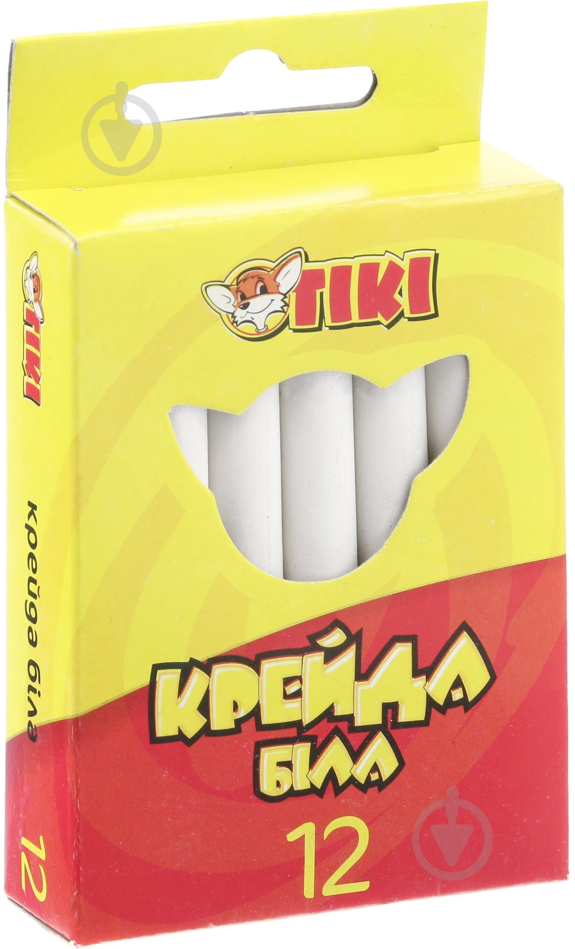 Мел школьный белый 12 шт. 384 Тікі - фото 1 Мел школьный белый 12 шт. 384 Тікі - фото 1