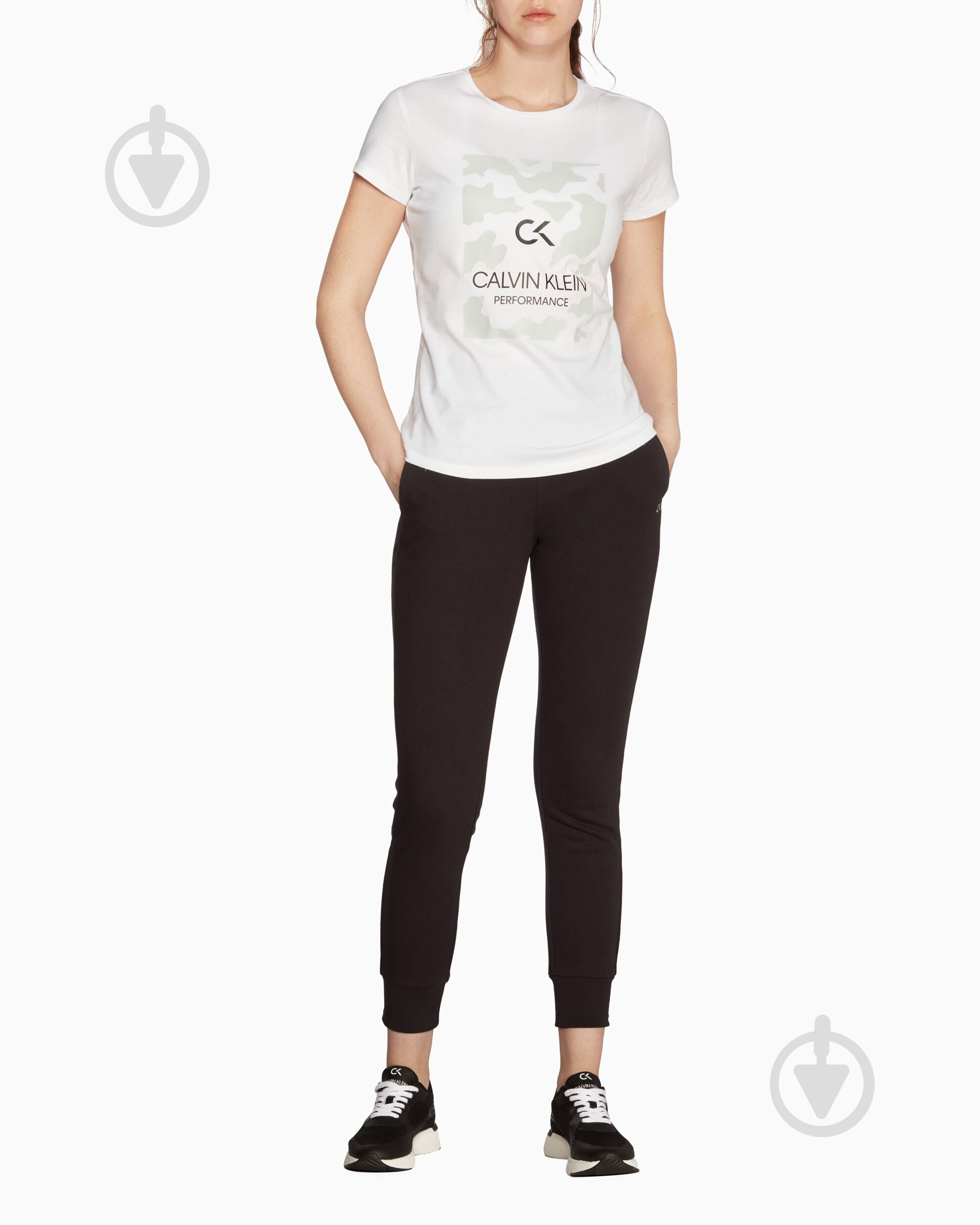 Футболка Calvin Klein Performance BILLBOARD SHORT SLEEVE TEE 00GWF9K200-211 р.S белый - фото 2