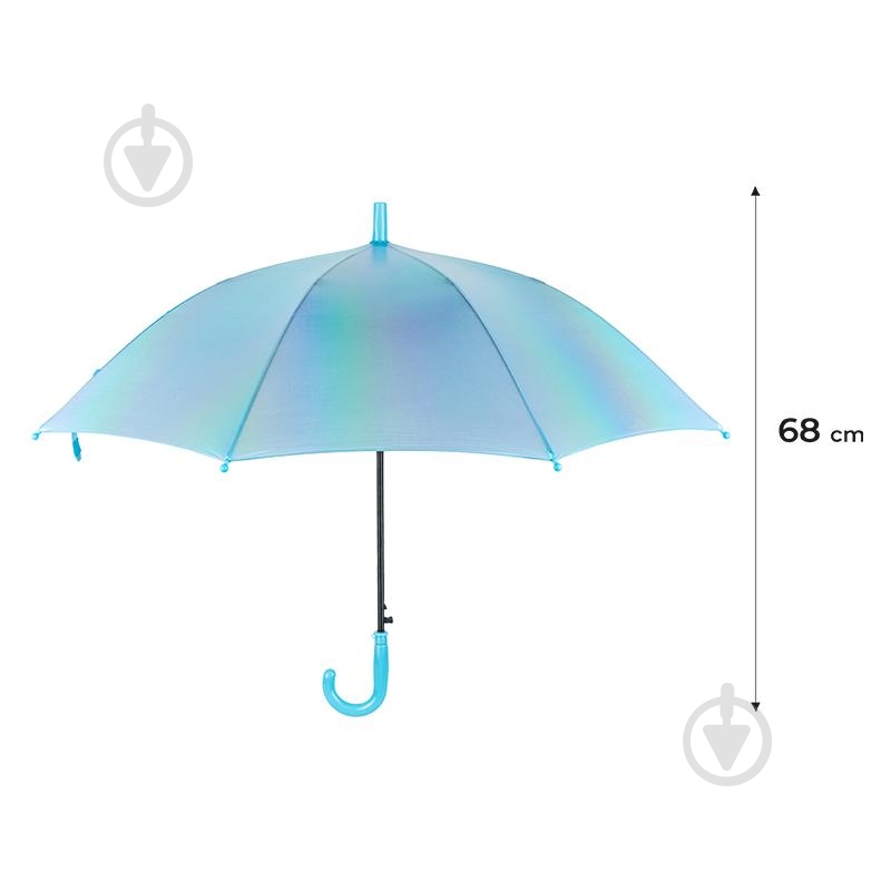 Зонт KITE K24-2001-4 голографик голубой - фото 2 Зонт KITE K24-2001-4 голографик голубой - фото 2