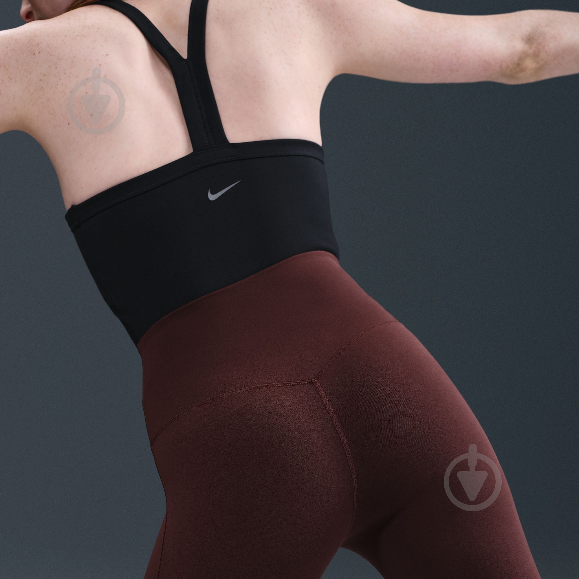 ᐉ Штани Nike W NK DF ONE HR FLDOVR PANT FV7921-652 р. L бордовий