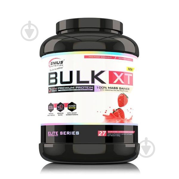 Гейнер Bulk-XT Genius Nutrition Полуниця 4 кг - фото 1 Гейнер Bulk-XT Genius Nutrition Полуниця 4 кг - фото 1