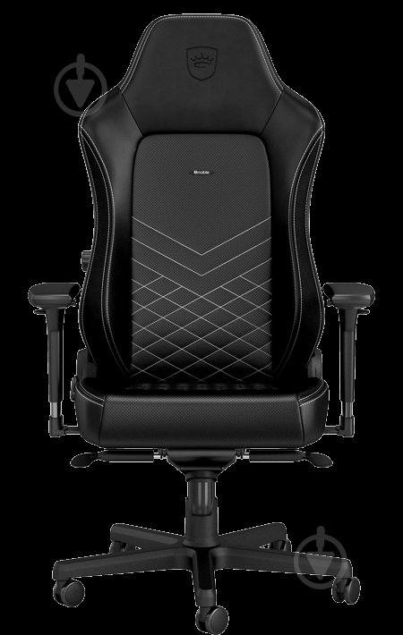 Кресло игровое Noblechairs HERO черно-белый - фото 1