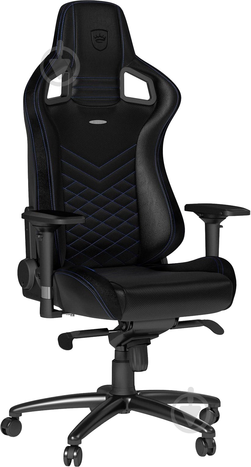Крісло ігрове Noblechairs EPIC чорно-синій - фото 1