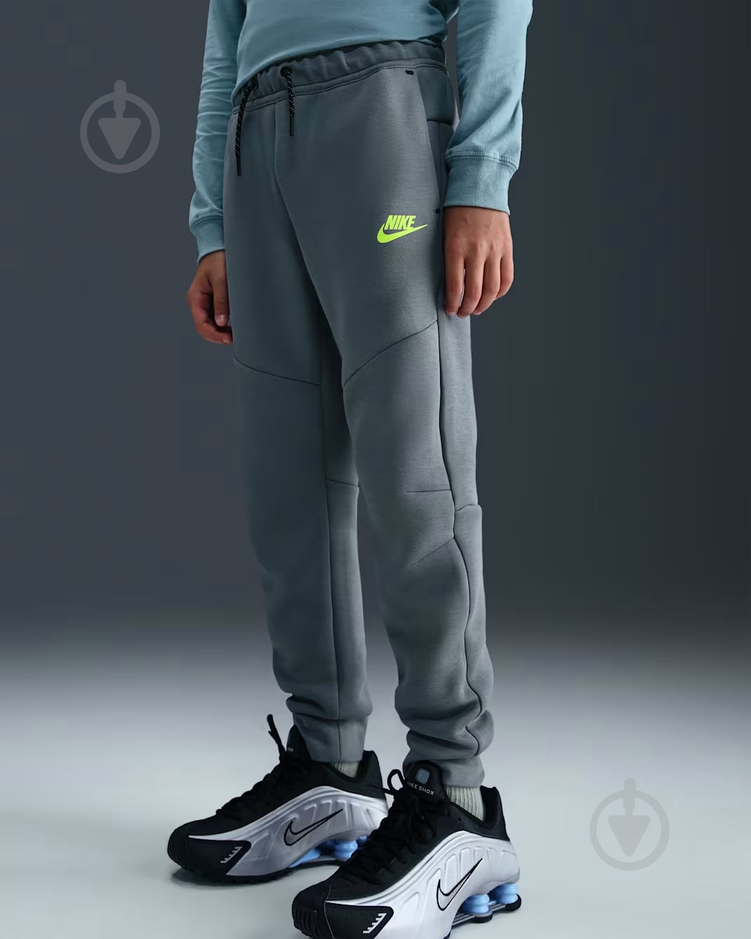 Брюки Nike р.128 серый HV5869-060 - фото 1