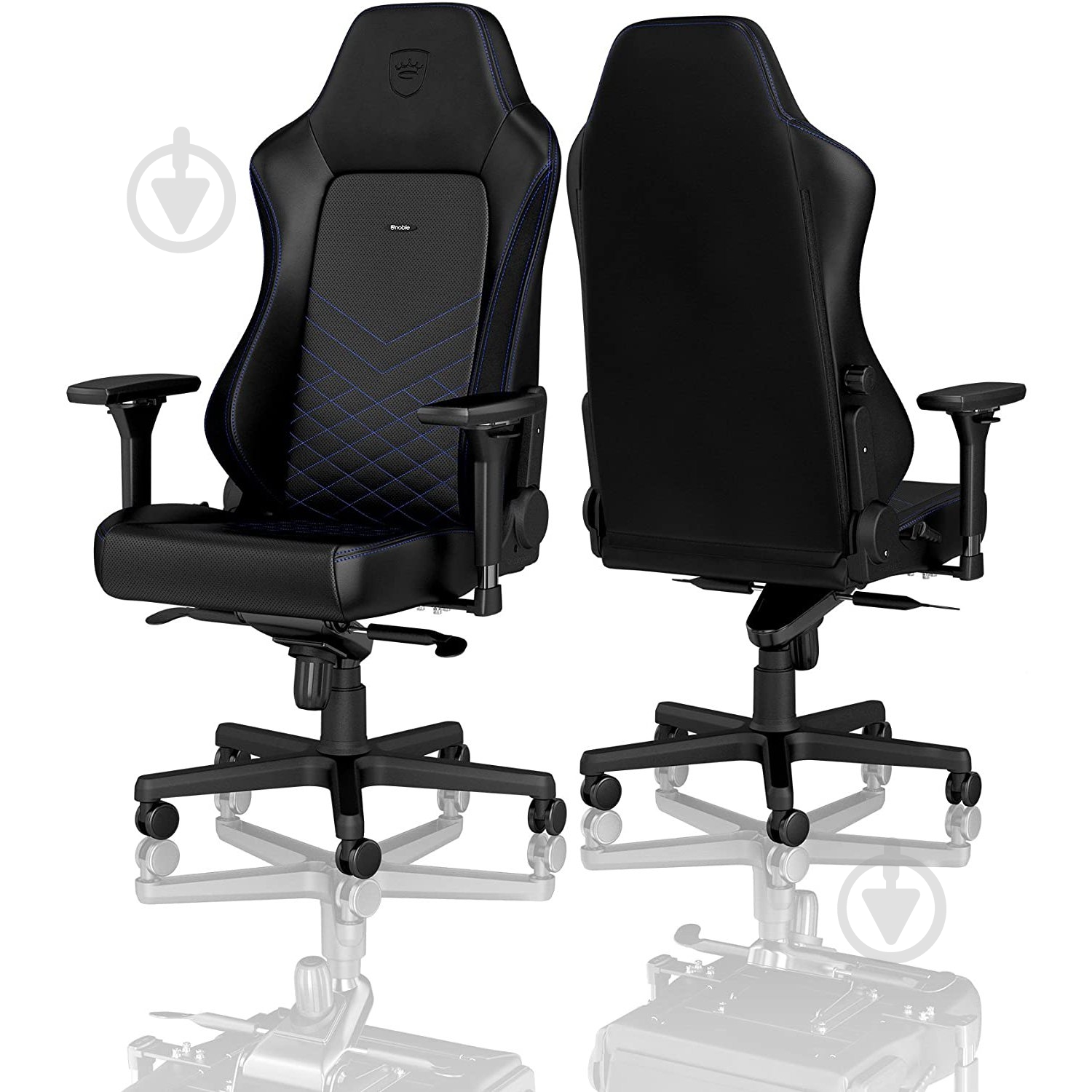 Кресло игровое Noblechairs HERO черно-синий - фото 3