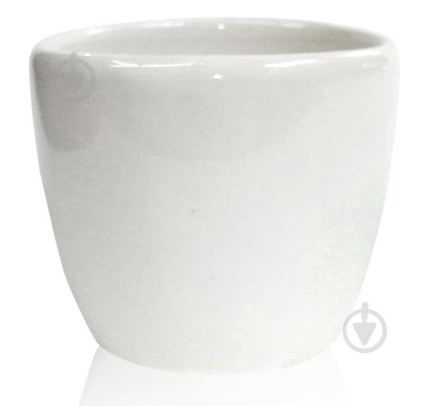 Кашпо керамическое Eterna круглый 0,25 л белый (207-7) - фото 1 Кашпо керамическое Eterna круглый 0,25 л белый (207-7) - фото 1