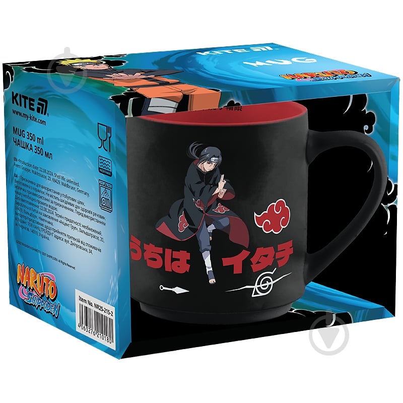 Чашка KITE 350 мл Naruto NR25-215-2 - фото 1 Чашка KITE 350 мл Naruto NR25-215-2 - фото 1