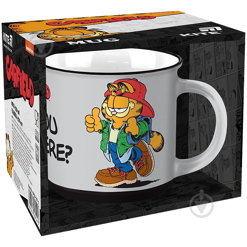 Чашка KITE 370 мл Garfield GF25-217-1 - фото 1 Чашка KITE 370 мл Garfield GF25-217-1 - фото 1