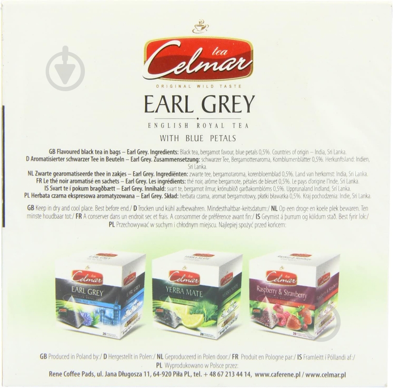 Чай чорний CELMAR CAFE Earl Grey 20 шт. - фото 4