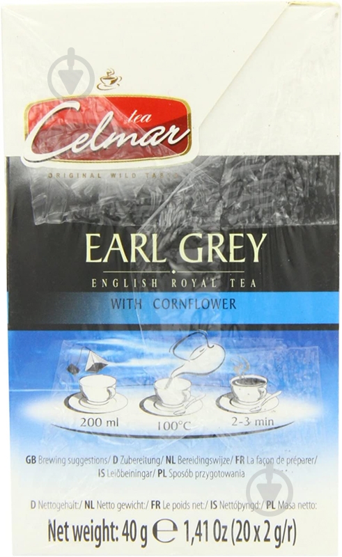 Чай чорний CELMAR CAFE Earl Grey 20 шт. - фото 2