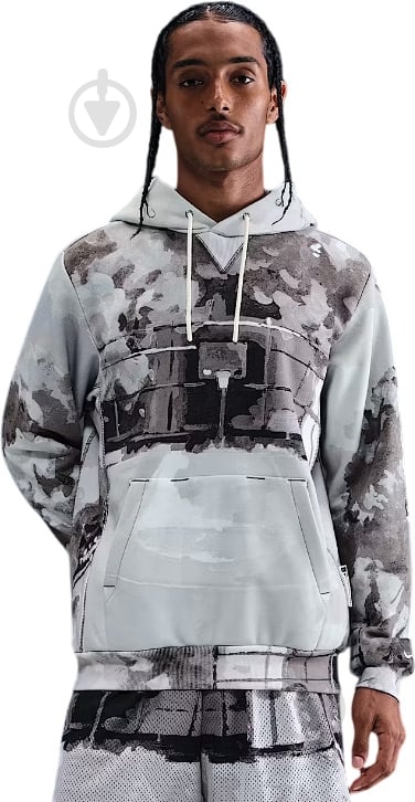 Джемпер Nike M NK TF SI BRSH PO HD NAOS AOP HV3516-068 р.XL серый - фото 1 Джемпер Nike M NK TF SI BRSH PO HD NAOS AOP HV3516-068 р.XL серый - фото 1