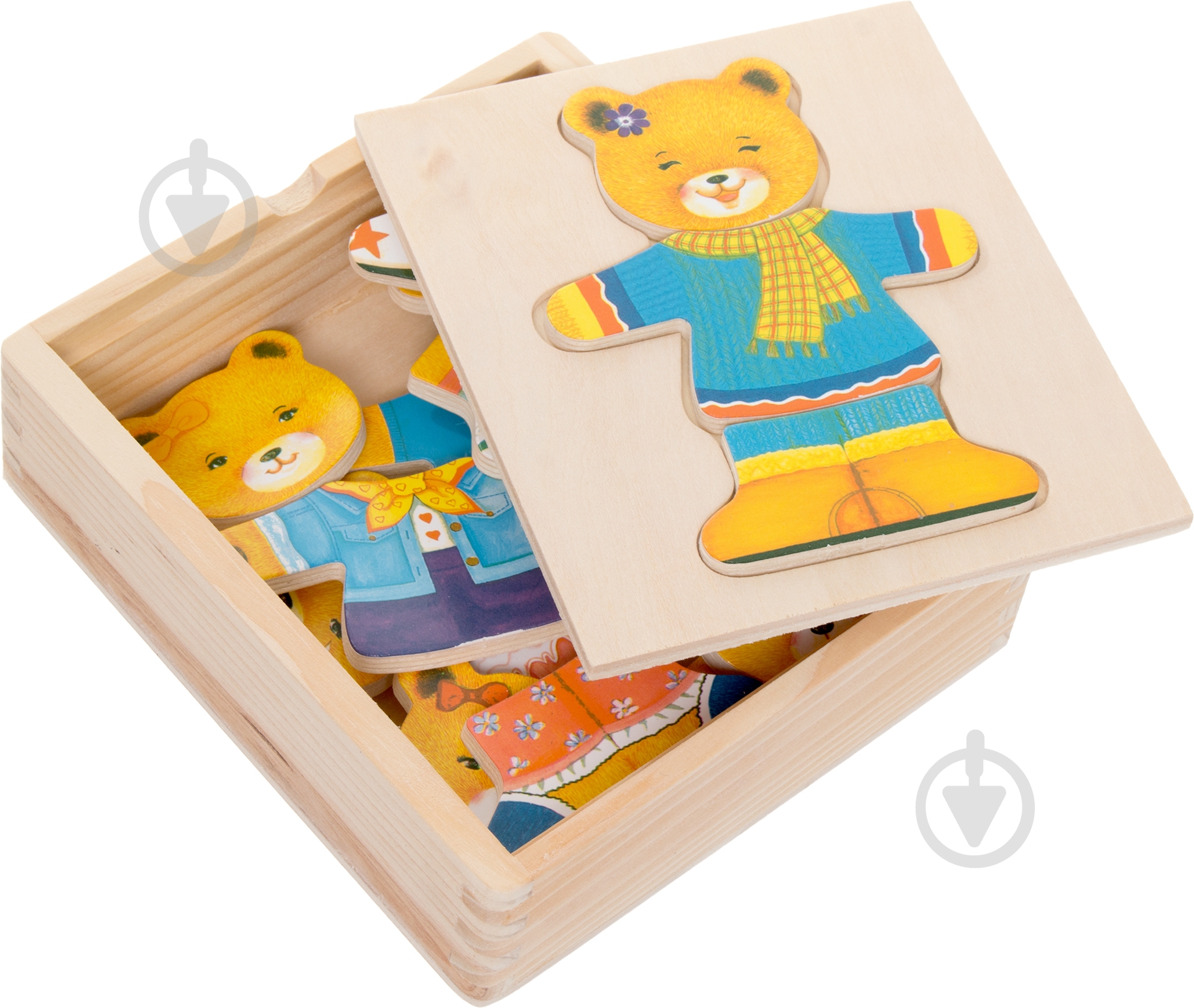 Игра настольная Bino Шкаф для одежды медведица 88048 - фото 3