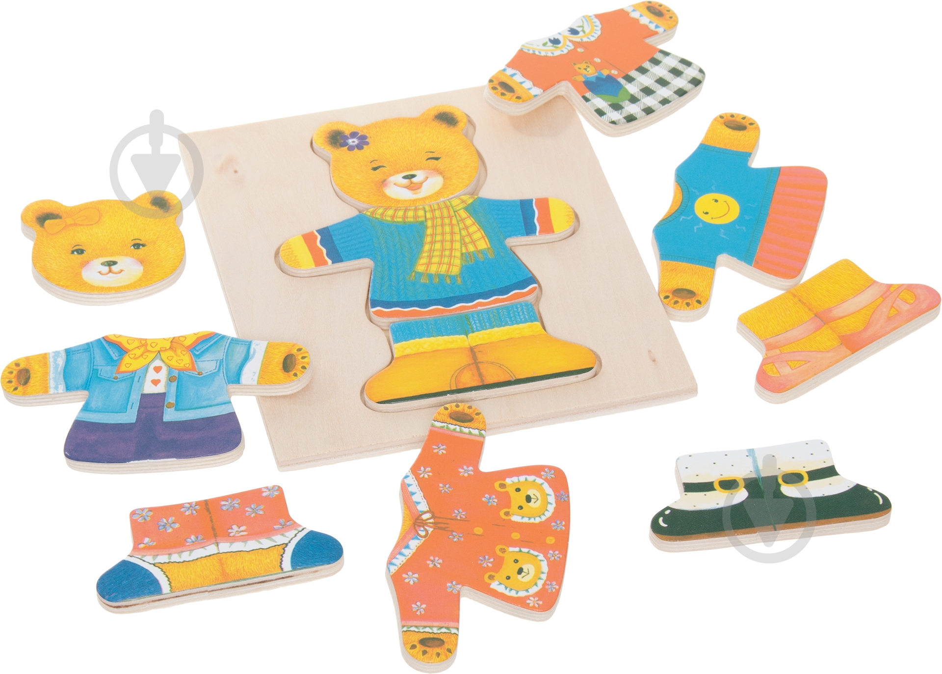 Игра настольная Bino Шкаф для одежды медведица 88048 - фото 4