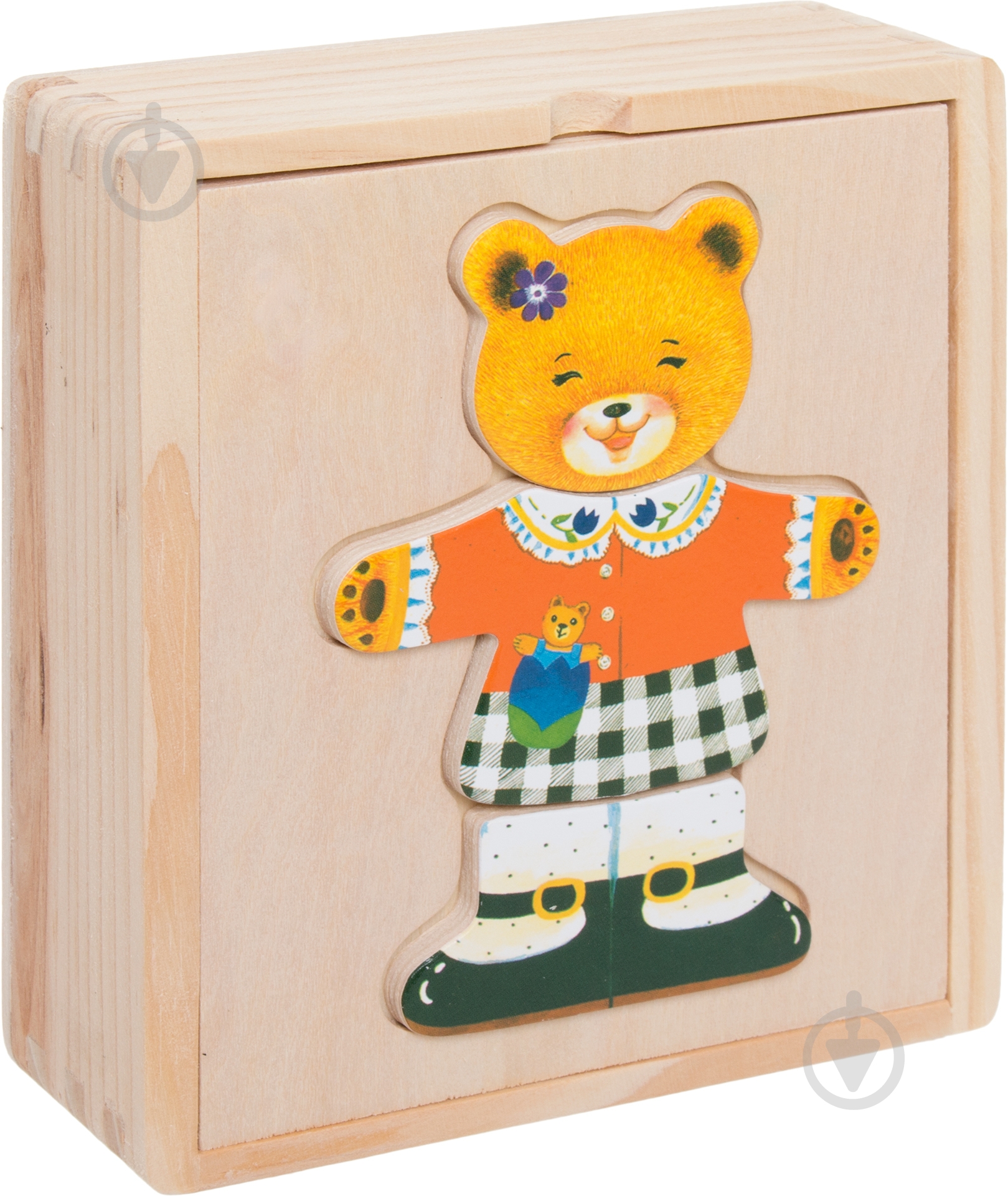 Игра настольная Bino Шкаф для одежды медведица 88048 - фото 1