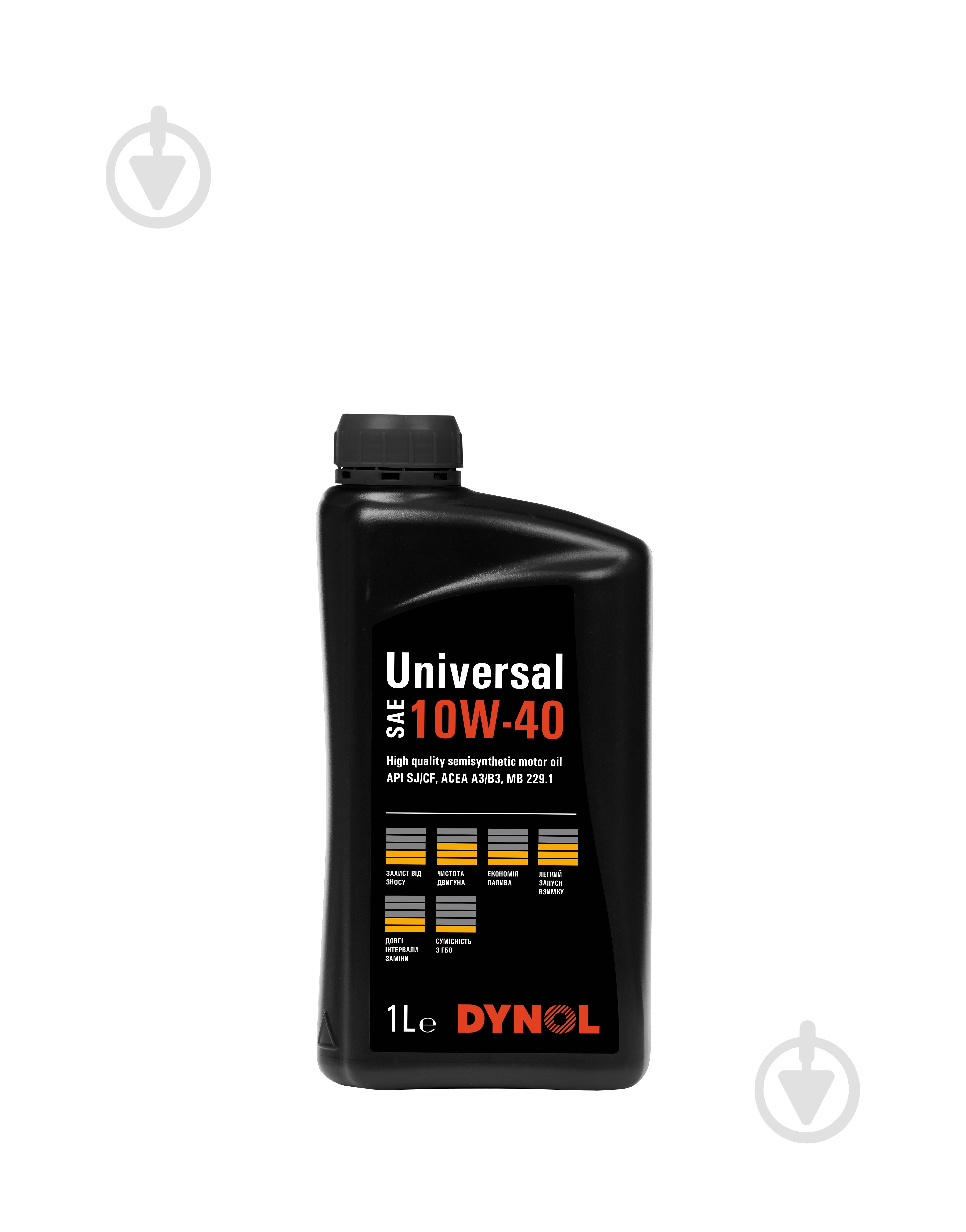 Моторное масло полусинтетическое DYNOL Universal 10W-40 1 л (053) - фото 1