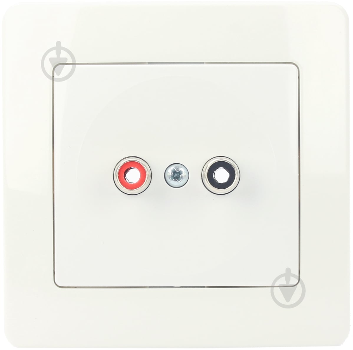 Розетка акустическая TEM Ekonomik RCA-2xRCA белый 4317783 - фото 1