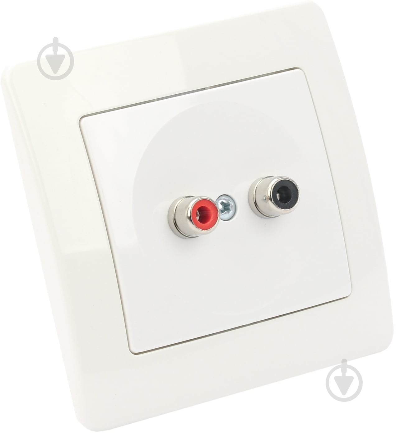 Розетка акустическая TEM Ekonomik RCA-2xRCA белый 4317783 - фото 2