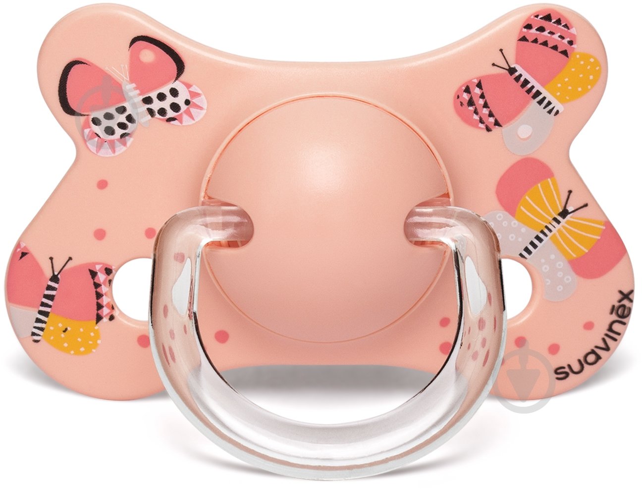 Пустышка динамическая Suavinex 4-18 крылатые истории розовые бабочки - фото 1 Пустышка динамическая Suavinex 4-18 крылатые истории розовые бабочки - фото 1