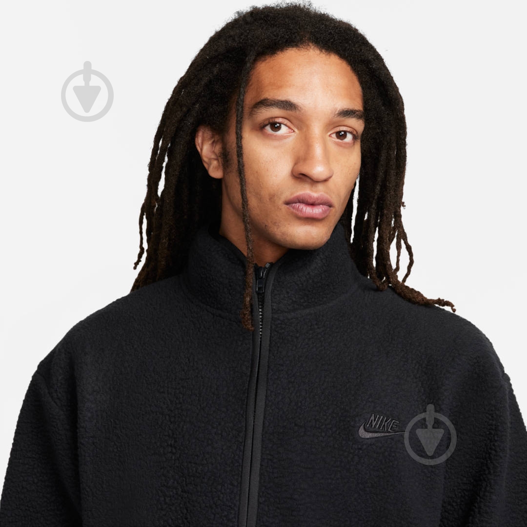 Джемпер Nike M NK CLUB+ SHERPA WNTR JKT FB8386-010 р.S черный - фото 6
