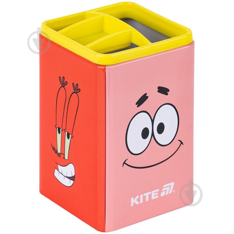 Подставка для канцелярии квадратная SpongeBob SB25-105 KITE - фото 1