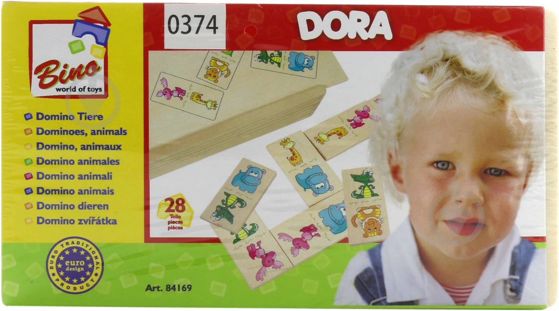 Игра настольная Bino Домино животные 84169 - фото 4