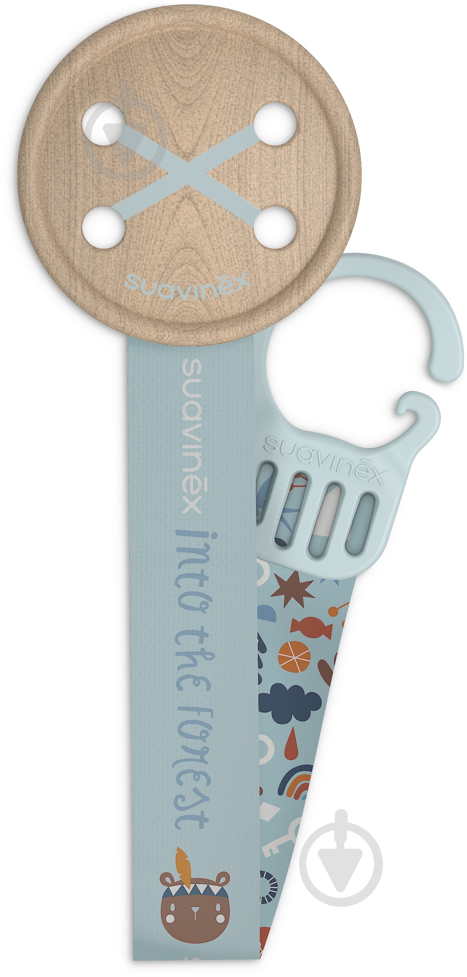 Клипса Suavinex лесные истории голубая - фото 1
