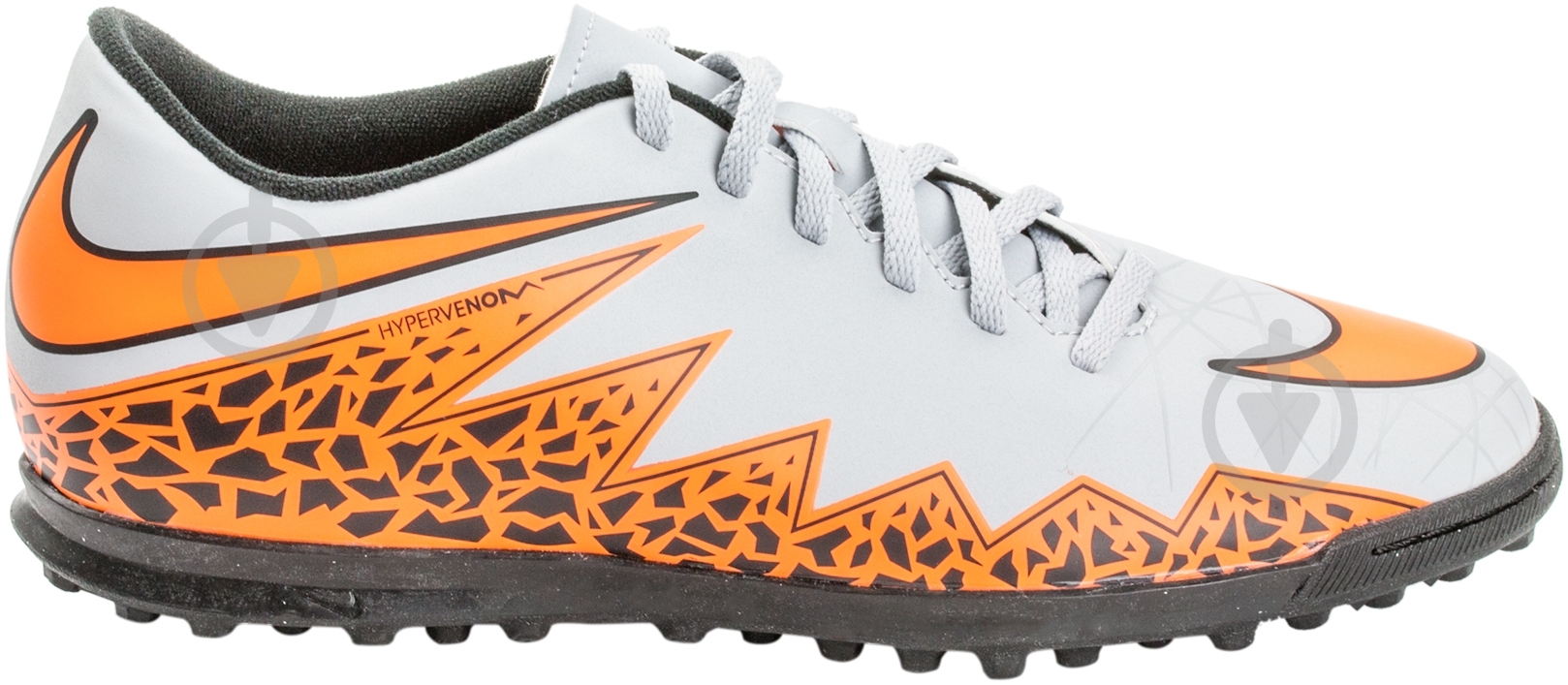 Бутсы Nike HyperVenom Phade 749891-080 р.US 10,5 серый с оранжевым - фото 3
