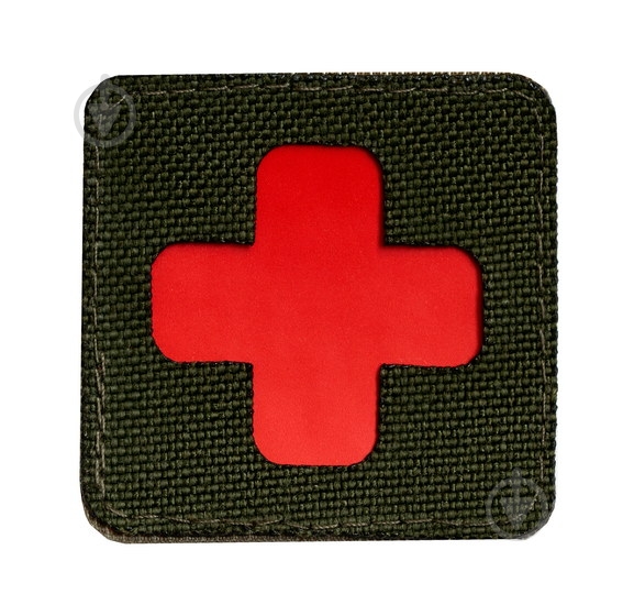 Шеврон-патч крест масло красный - фото 1 Шеврон-патч крест масло красный - фото 1