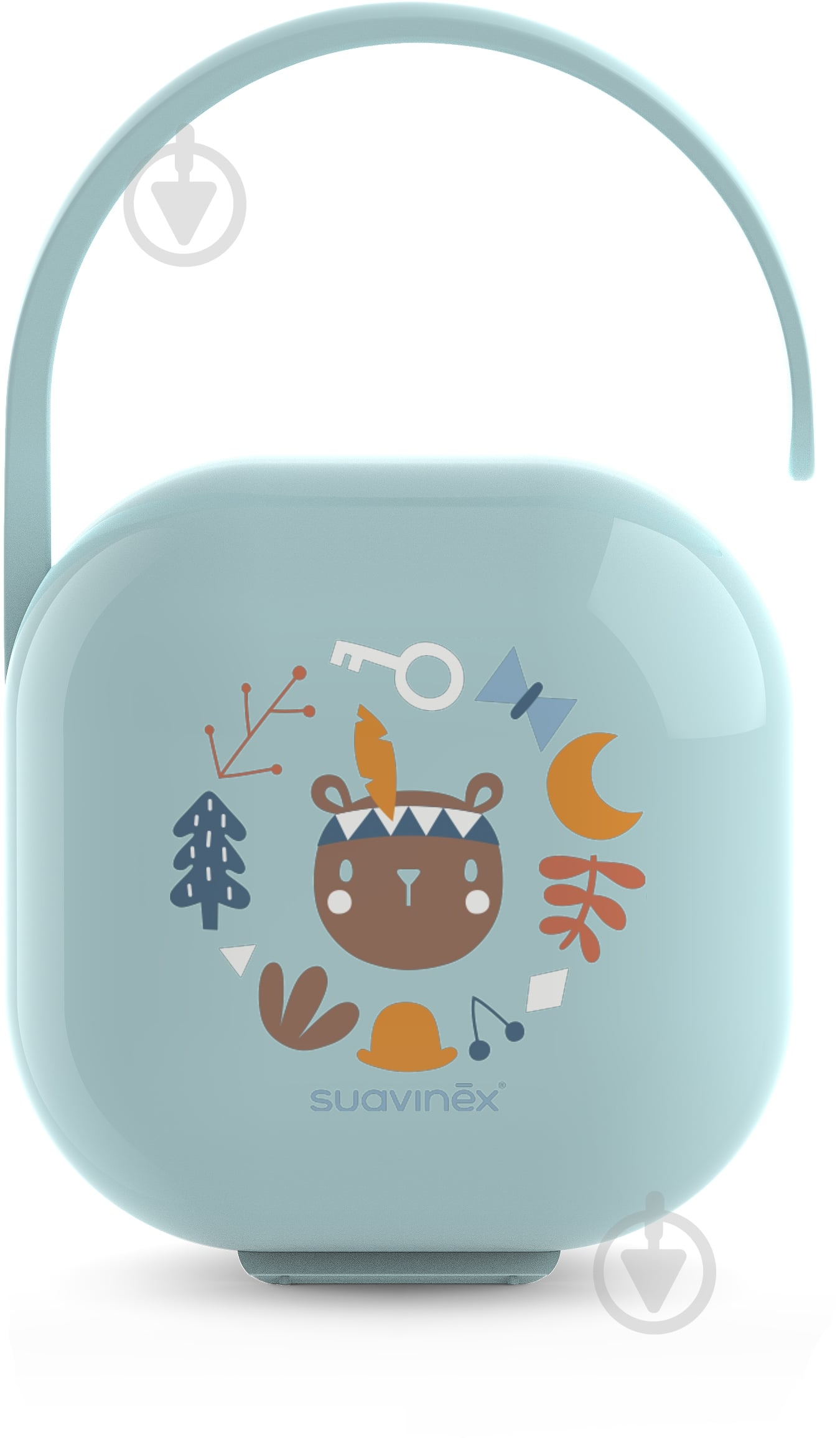 Футляр для пустушки Suavinex лісові історії блакитний - фото 1
