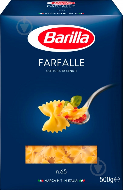 Макароны Barilla Фарфалле №65 500 г - фото 1