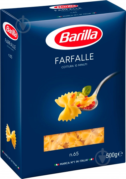 Макароны Barilla Фарфалле №65 500 г - фото 2