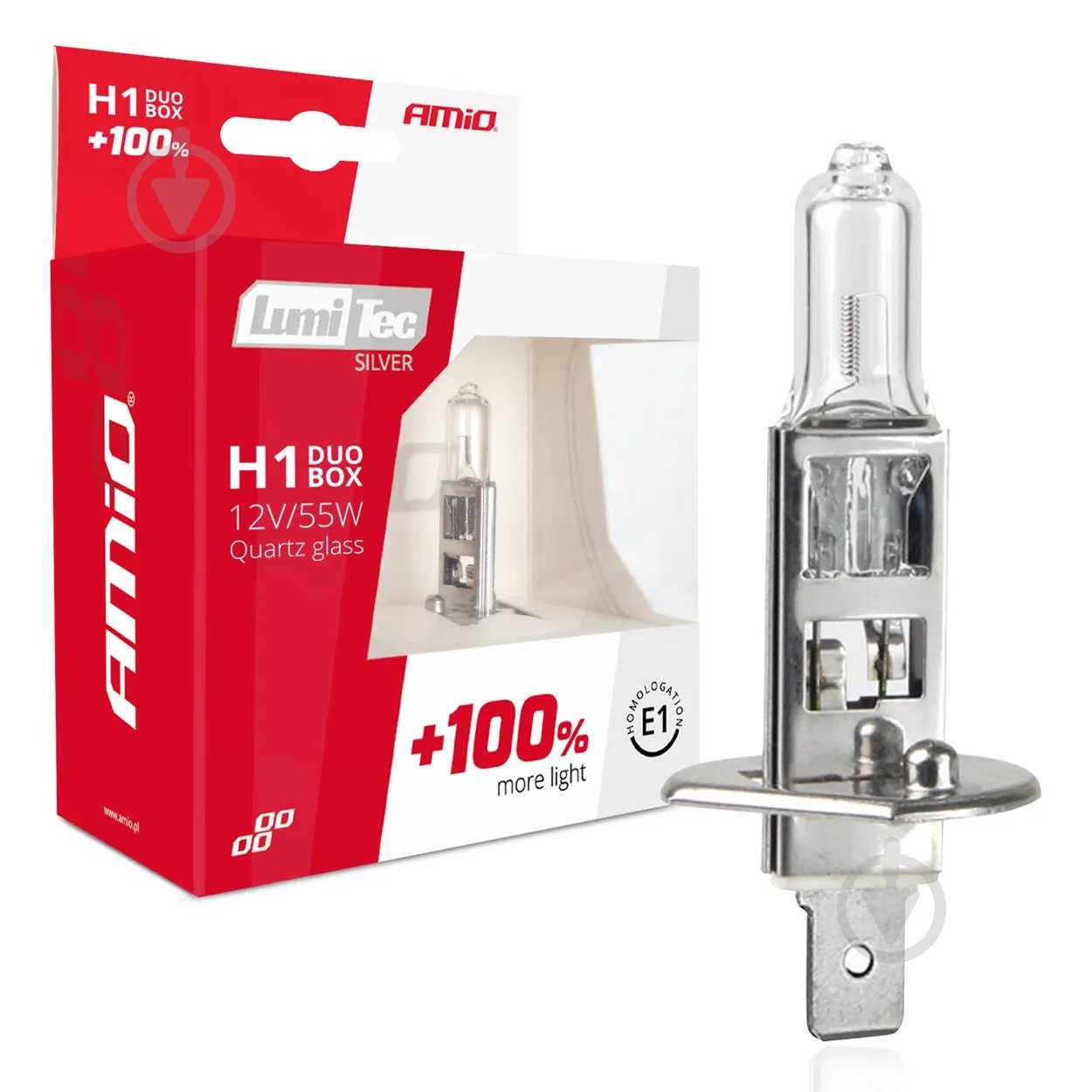 Автолампа світлодіодна AMiO H1 55 Вт 2 шт. (01401) - фото 2