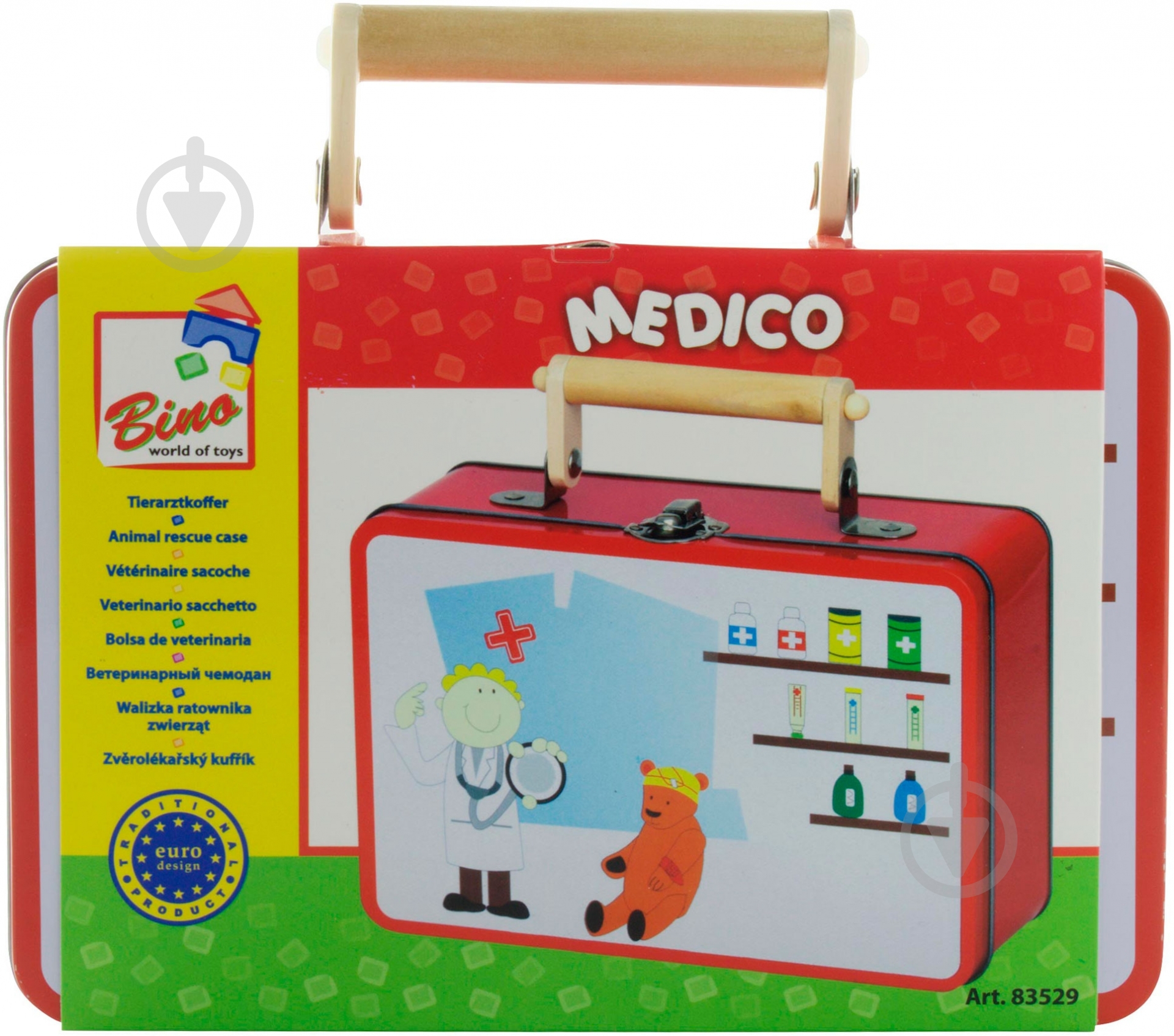 Игровой набор Bino Доктора в металлическом чемоданчике 83529 83529 - фото 1 Игровой набор Bino Доктора в металлическом чемоданчике 83529 83529 - фото 1