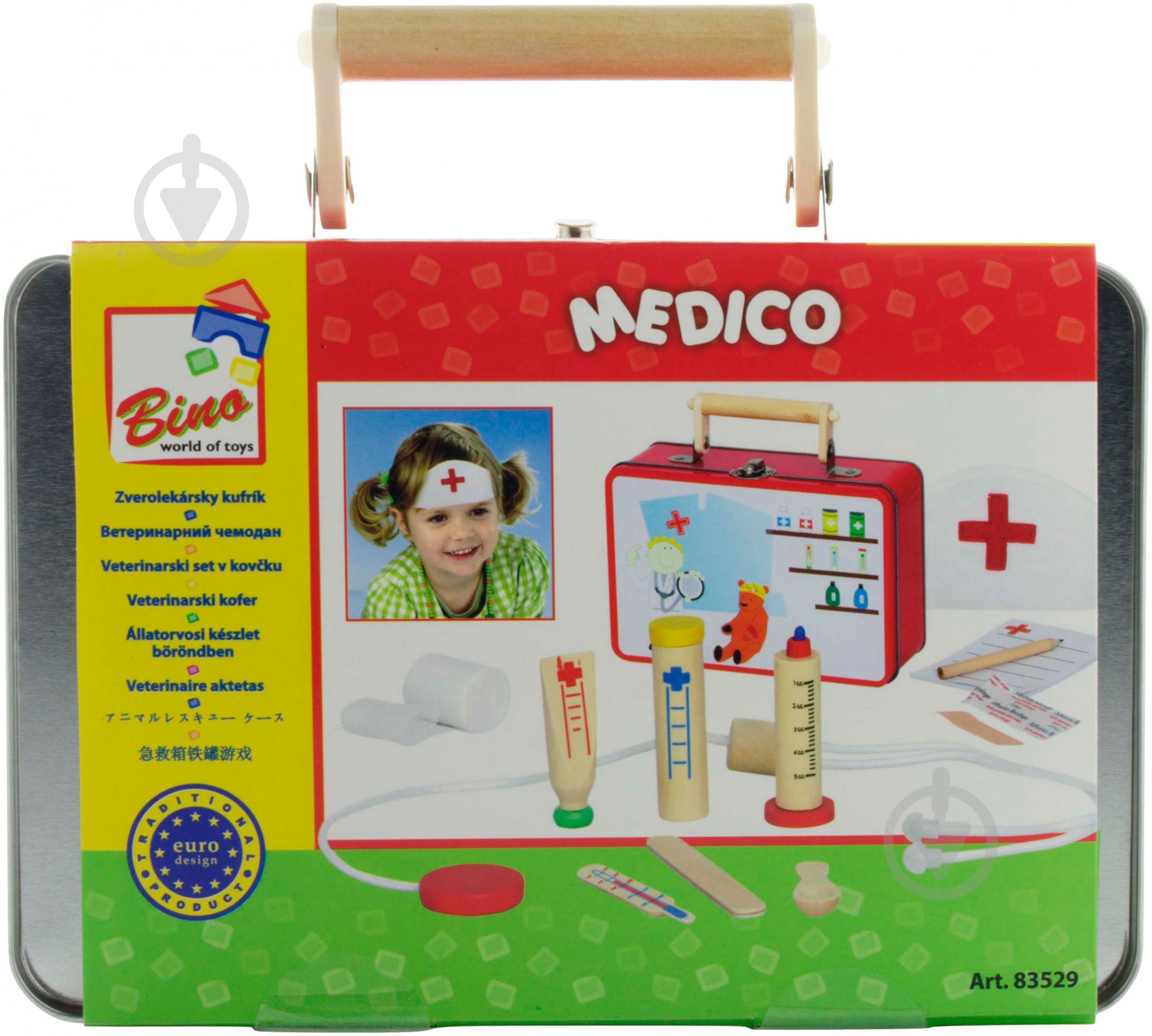 Игровой набор Bino Доктора в металлическом чемоданчике 83529 83529 - фото 2 Игровой набор Bino Доктора в металлическом чемоданчике 83529 83529 - фото 2