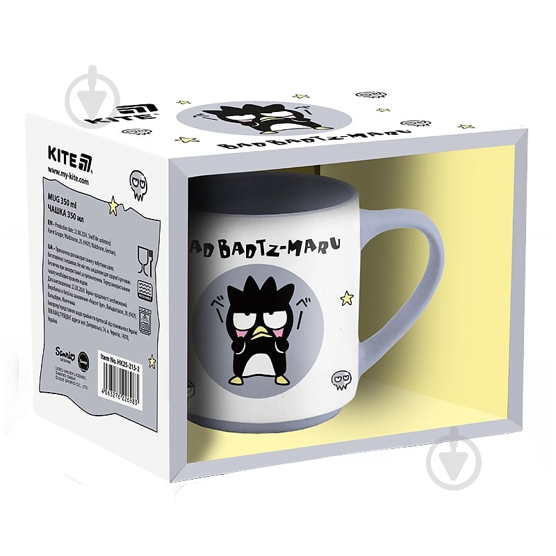 Чашка KITE 350 мл Bad Badtz-Maru HK25-215-2 - фото 1 Чашка KITE 350 мл Bad Badtz-Maru HK25-215-2 - фото 1