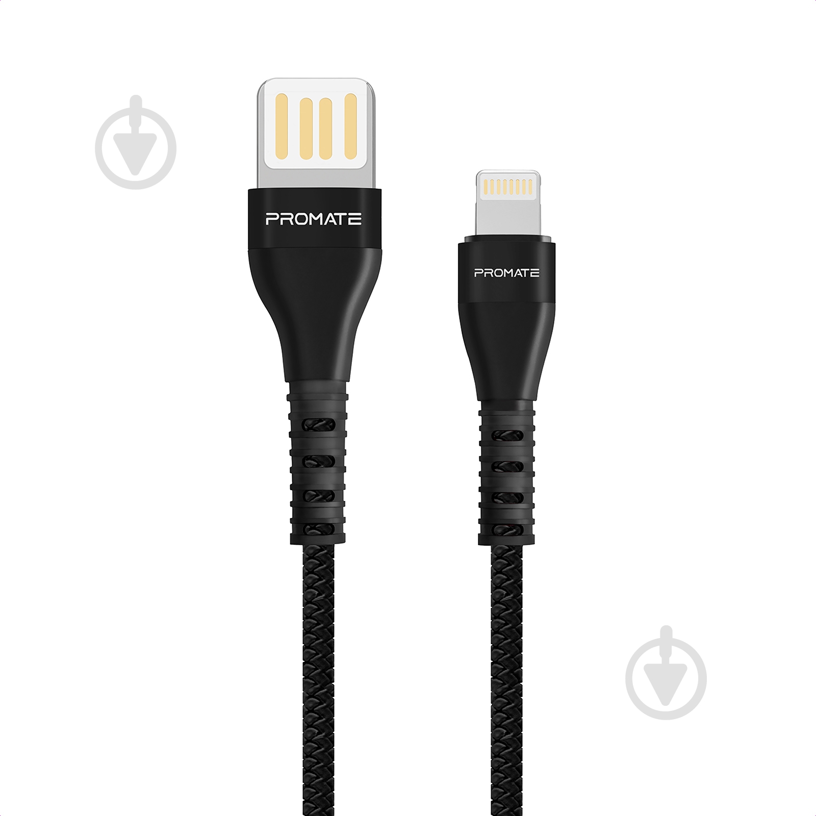 Кабель Promate Vigoray-I USB-Lightning 2А 1,2 м черный (vigoray-i.black) - фото 1