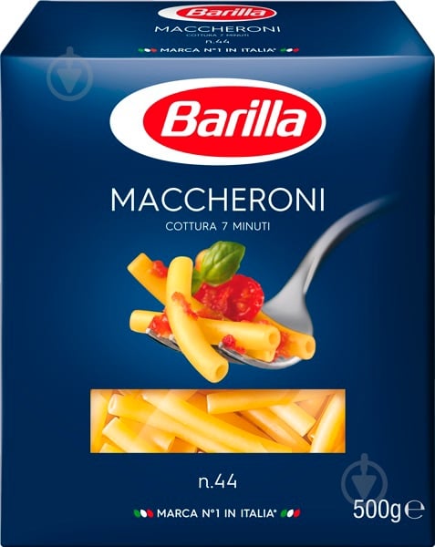 Макарони Barilla Maccheroni №44 500 г - фото 1
