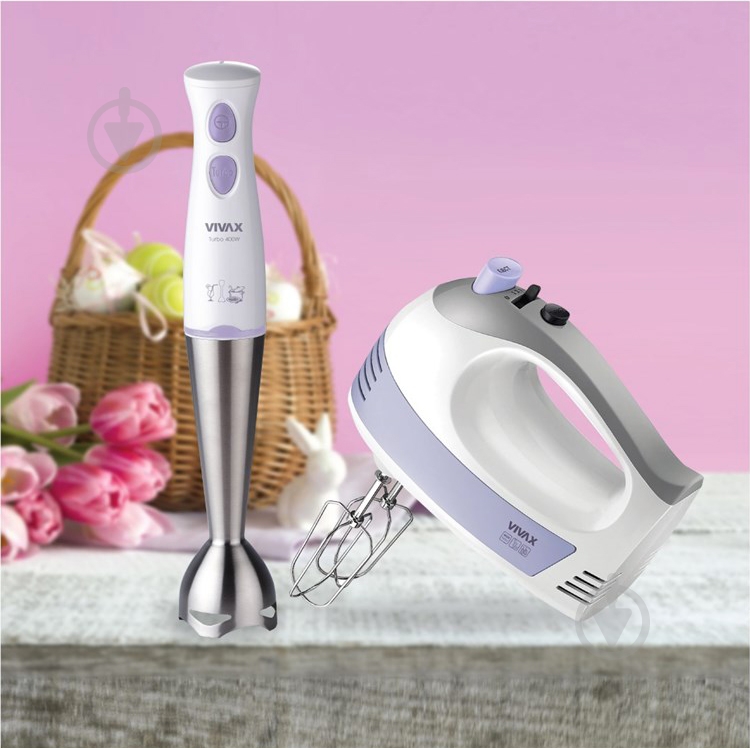 Міксер Vivax HM-400WP - фото 2 Міксер Vivax HM-400WP - фото 2