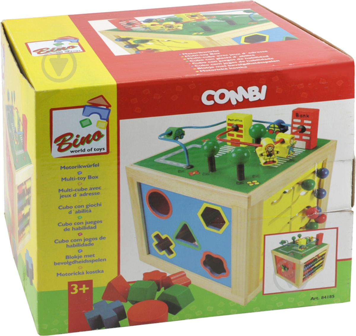 Развивающая игрушка Bino Многофункциональный куб Сombi 84185 - фото 4 Развивающая игрушка Bino Многофункциональный куб Сombi 84185 - фото 4
