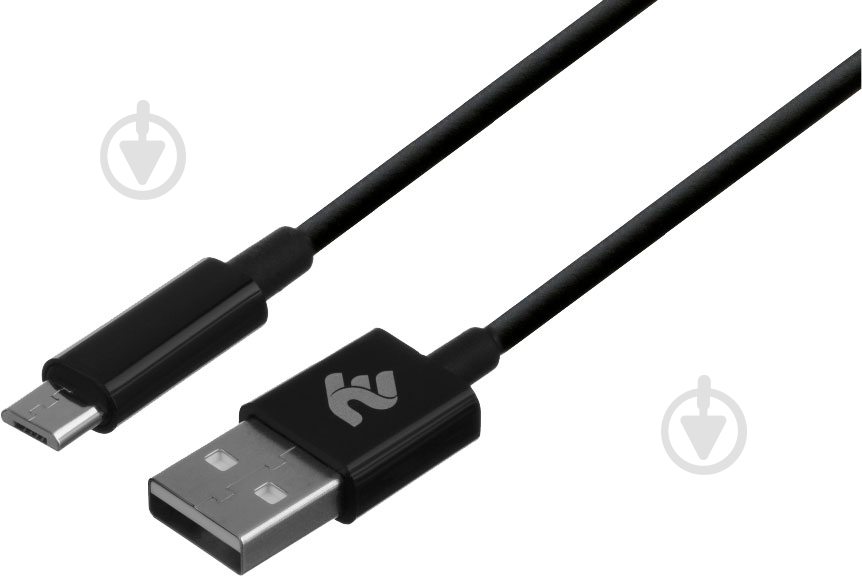Кабель 2E USB – microUSB 1 м черный (2E-CCMAB-BL) - фото 2